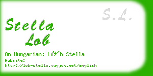 stella lob business card